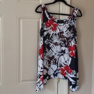 Sale-Karen Kane Floral Print Sleeveless Top Med